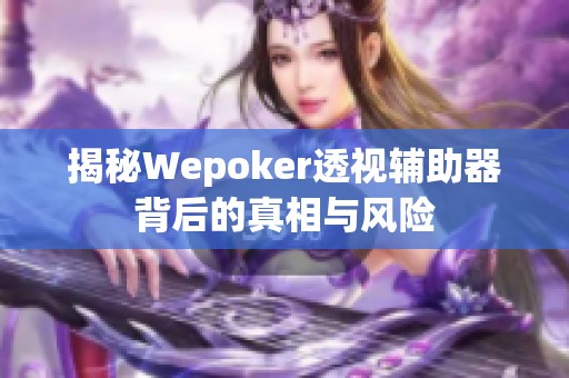 揭秘Wepoker透视辅助器背后的真相与风险