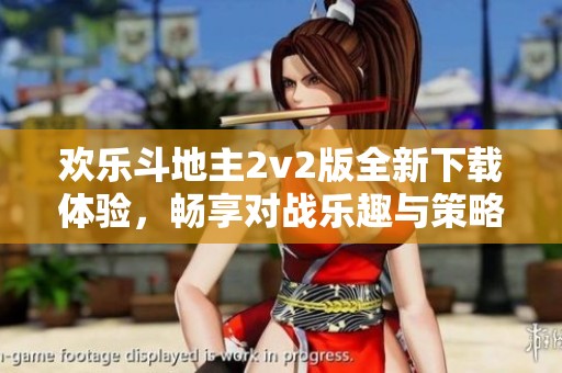 欢乐斗地主2v2版全新下载体验，畅享对战乐趣与策略终极结合