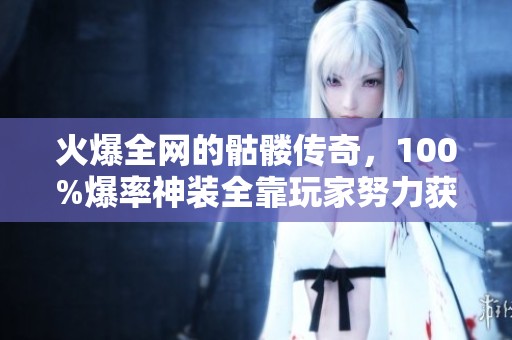 火爆全网的骷髅传奇，100%爆率神装全靠玩家努力获取！