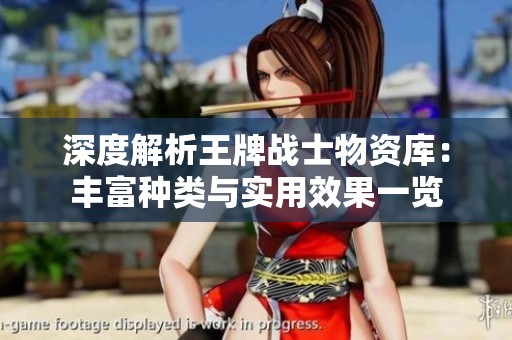 深度解析王牌战士物资库：丰富种类与实用效果一览
