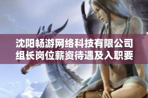 沈阳畅游网络科技有限公司组长岗位薪资待遇及入职要求解析