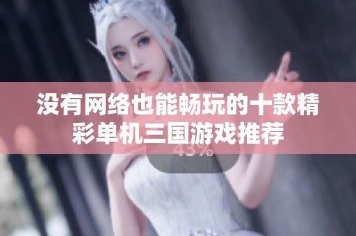 没有网络也能畅玩的十款精彩单机三国游戏推荐