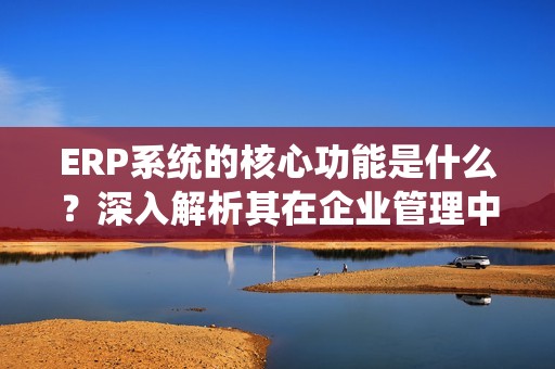 ERP系统的核心功能是什么？深入解析其在企业管理中的作用与价值