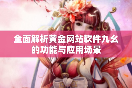 全面解析黄金网站软件九幺的功能与应用场景