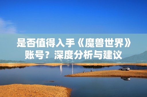 是否值得入手《魔兽世界》账号？深度分析与建议