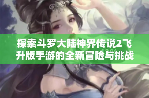 探索斗罗大陆神界传说2飞升版手游的全新冒险与挑战