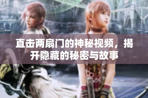 直击两扇门的神秘视频，揭开隐藏的秘密与故事