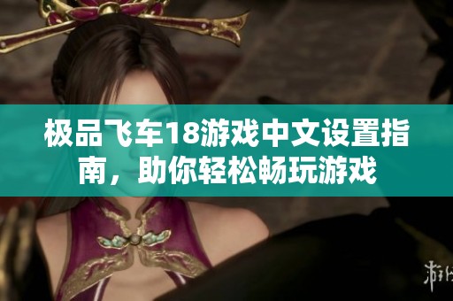 极品飞车18游戏中文设置指南，助你轻松畅玩游戏