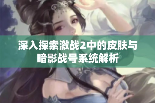 深入探索激战2中的皮肤与暗影战号系统解析